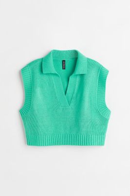 Sweater Vest with Collar