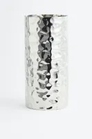 Rippled Metal Vase