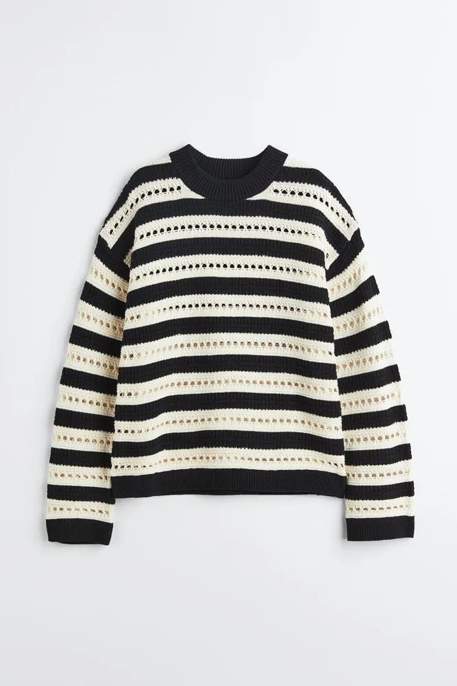 H&M Oversized Pointelle-knit Sweater