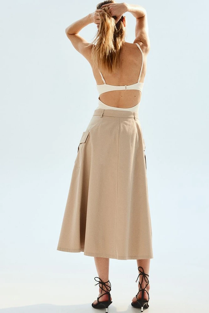 A-line Cargo Skirt