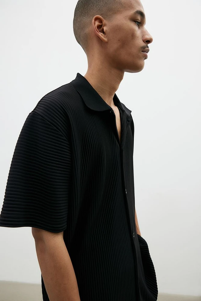 Loose Fit Pleated Shirt