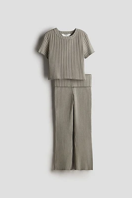 2-piece Rib-knit Set