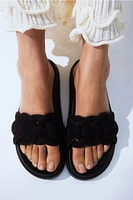 Intertwined-strap Sandals
