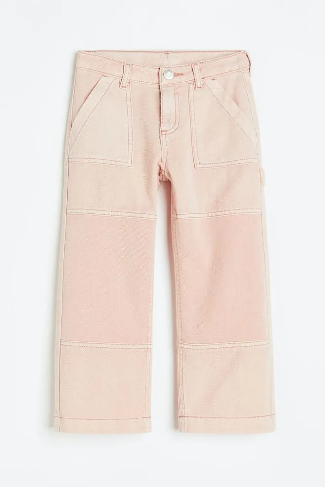 H&M Wide Leg Jeans with Reinforced Knees