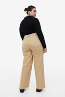 H&M+ Wide-leg Twill Pants