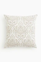 Damask-patterned Cushion Cover