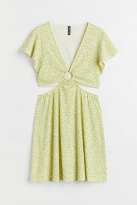 Cut-out Jersey Dress