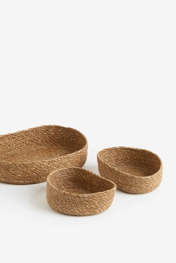 3-pack Seagrass Storage Baskets