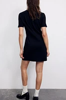 Knit Button-front Dress