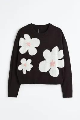 H&M+ Motif-front Sweater