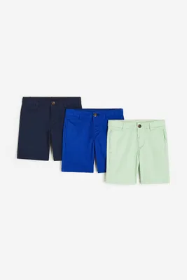 3-pack Chino Shorts