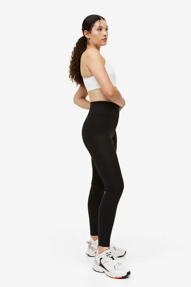 H&M + H&M Conscious Wrapover-waist sports tights