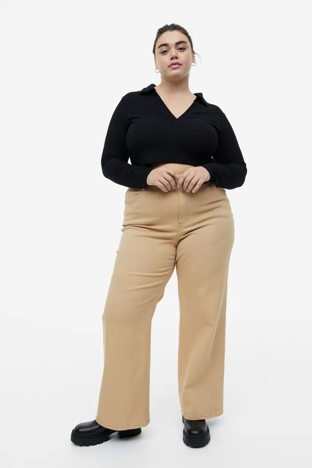 H&M+ Wide-leg Sweatpants