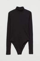 Ribbed Turtleneck Bodysuit