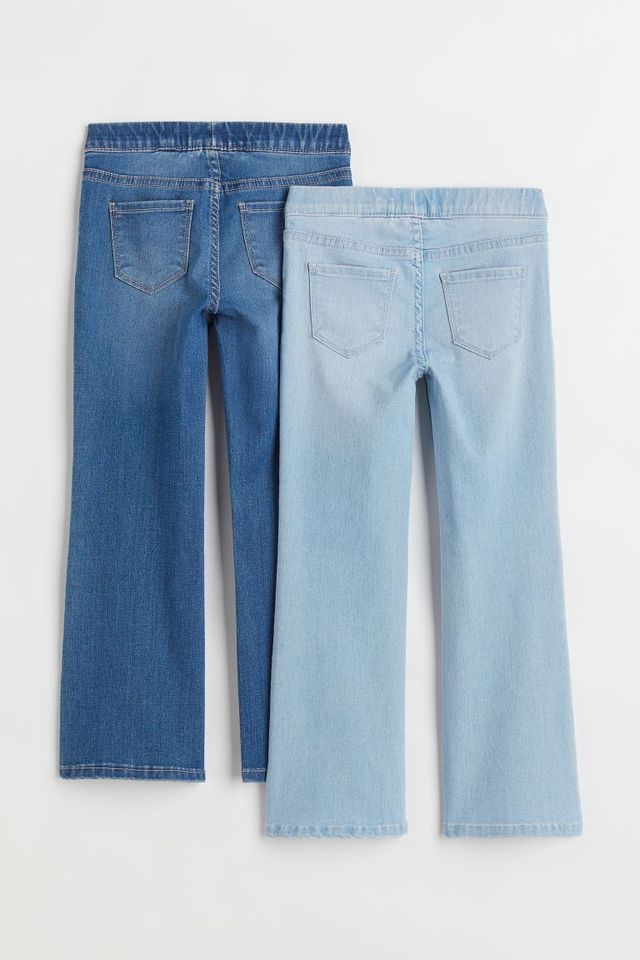 H&M 2-pack Flared Leg Low Jeans
