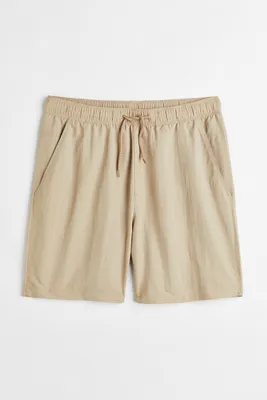 Relaxed Fit Nylon Shorts