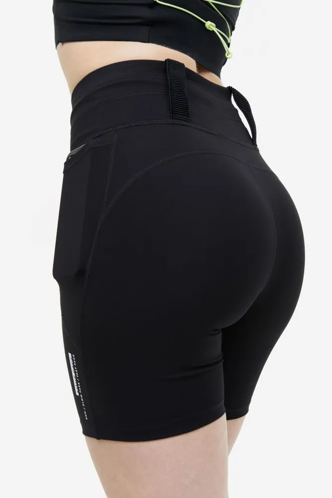 DryMove™ Double-layered Running Shorts - Black - Ladies