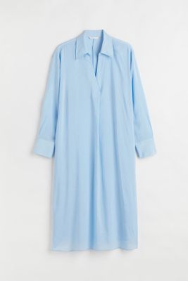 H&M+ Lyocell-blend Shirt Dress