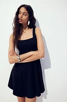 Square-neck Jersey Dress