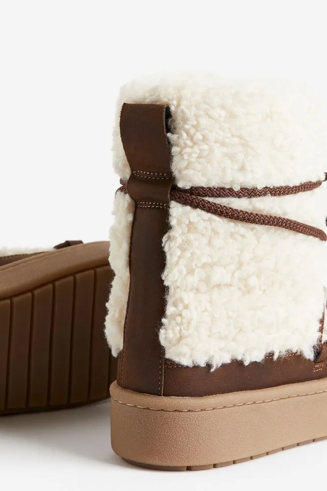 Warm-lined Teddy Fleece Boots