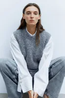 Wool-blend Sweater Vest