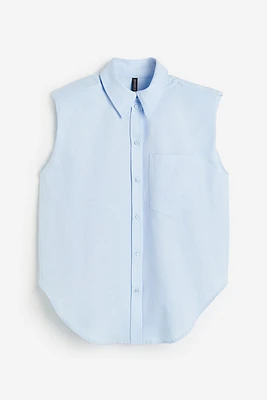 Sleeveless Shirt with Shoulder Pads