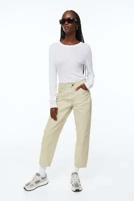 Pantalon en tissu croisé