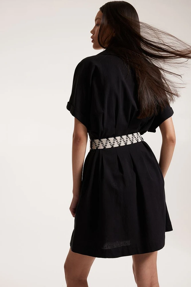 Shirt Dress with Belt