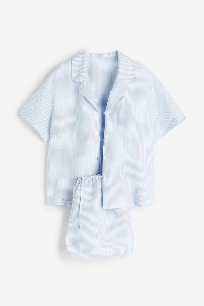 Linen-blend Pajamas