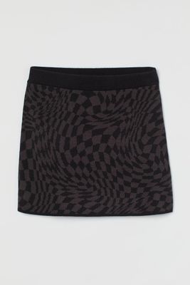 Jacquard-knit Skirt