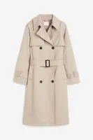 Double-breasted Twill Trench Coat
