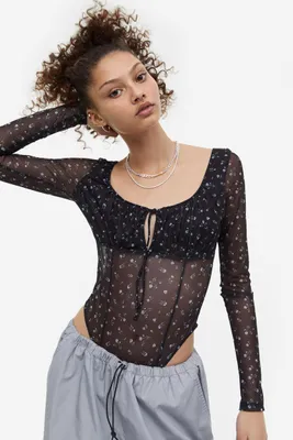 Mesh Thong Bodysuit