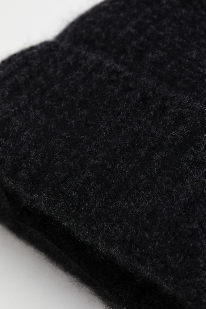 Rib-knit Cashmere Hat