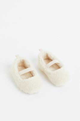 Soft Teddy Fabric Slippers