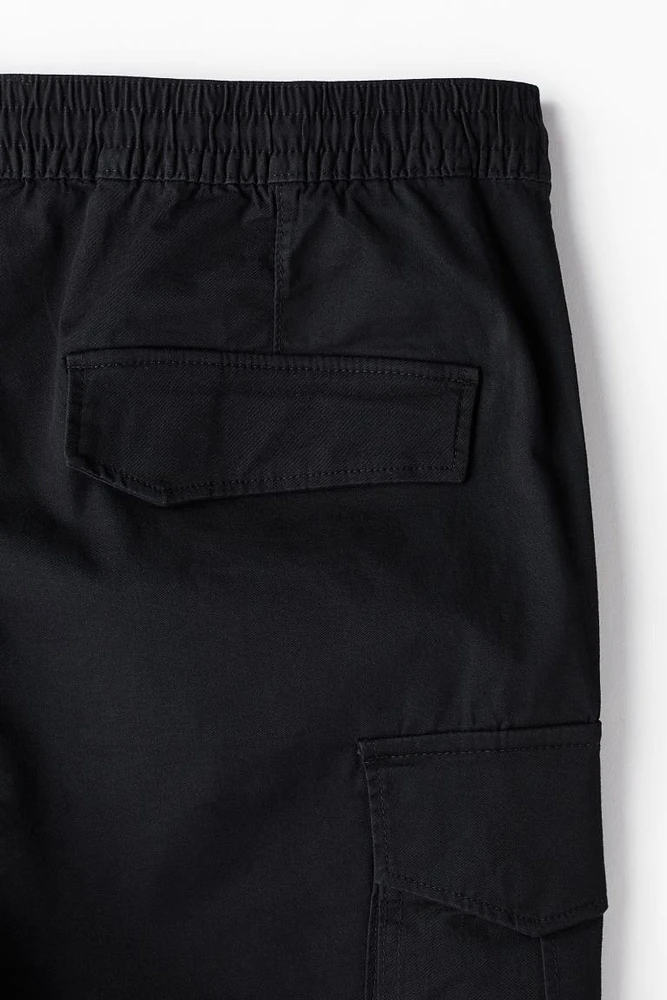 Regular Fit Twill Cargo Shorts