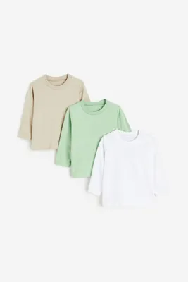 3-pack Long-sleeved Jersey Shirts