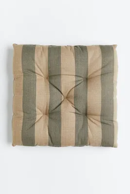 Cotton muslin seat cushion - Brown - Home All