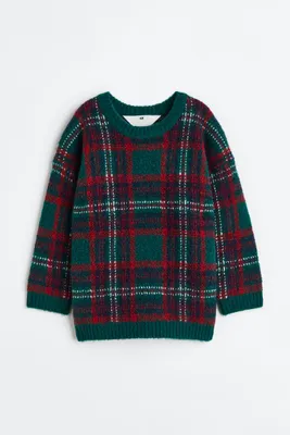 Oversized Jacquard-knit Sweater