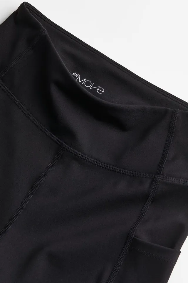 DryMove™ Warm pocket-detail sports tights