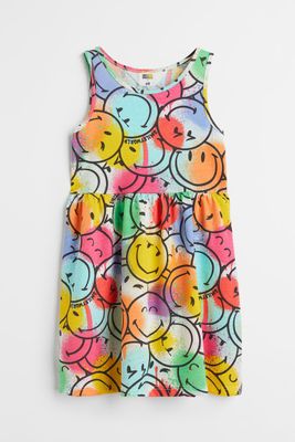 Robe en coton à motif