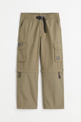 Pantalon cargo avec zips