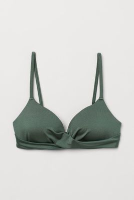 Push-up Bikini Top - Light green - Ladies