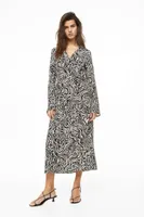 Robe portefeuille en crêpe