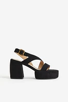 Block-heeled Platform Sandals