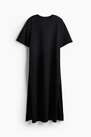 T-shirt Dress with Shoulder Pads