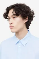 Regular Fit Short-sleeved Linen Shirt