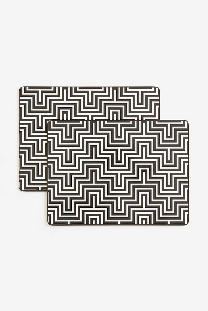 2-pack Graphic-print Placemats