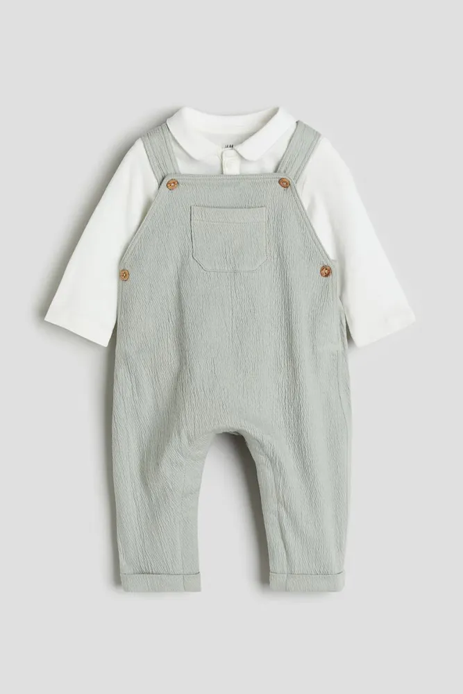 H&M 2-piece Bodysuit and Overall Set