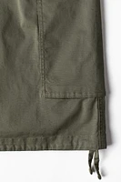 Loose Fit Twill Cargo Shorts