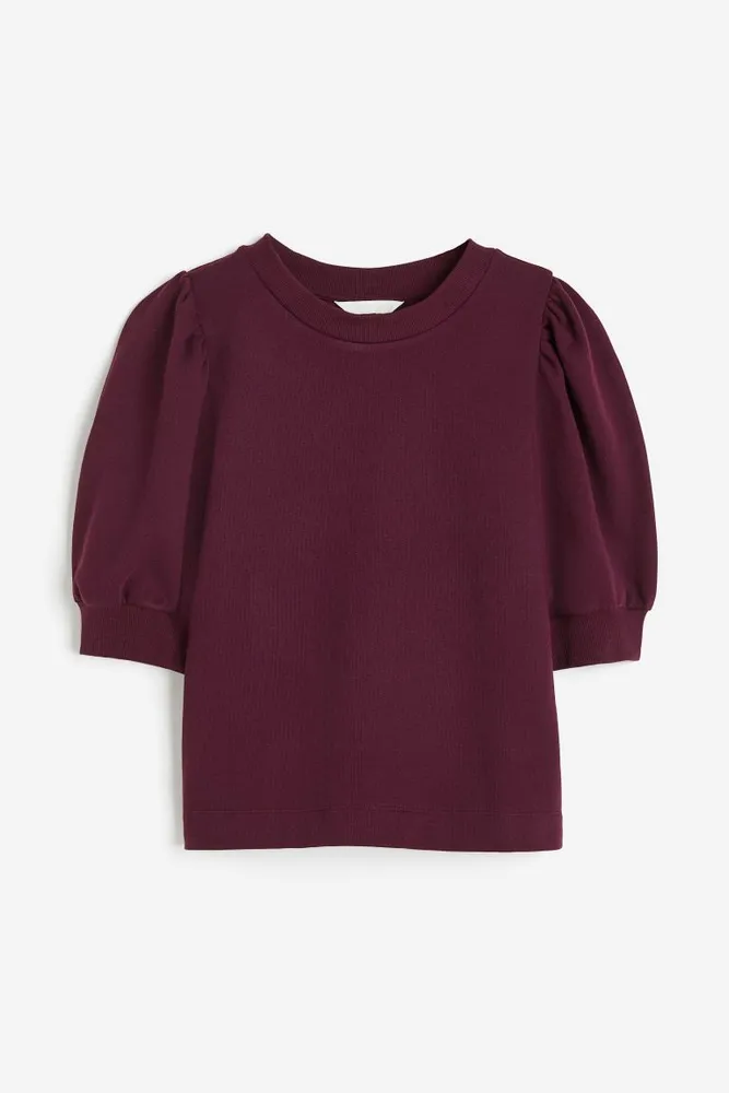 Puff-sleeved Top